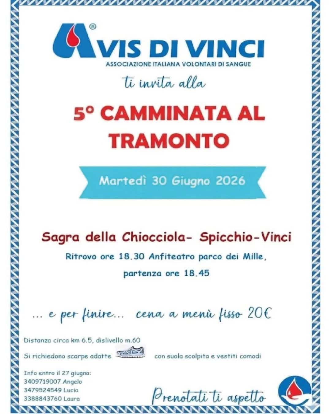 5° Camminata al Tramonto 2026
