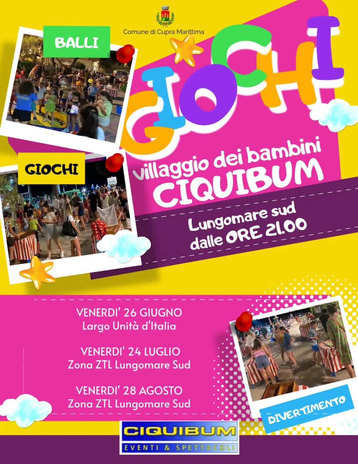 Ciquibum Villaggio dei Bambini 2027
