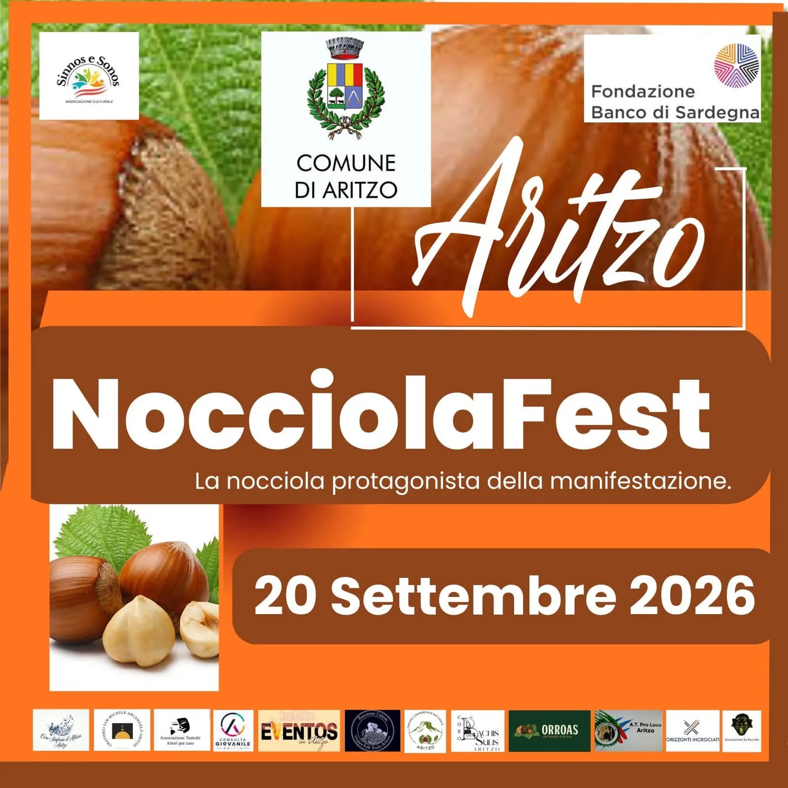 Locandina NocciolaFest 2026 a Aritzo (Nuoro)