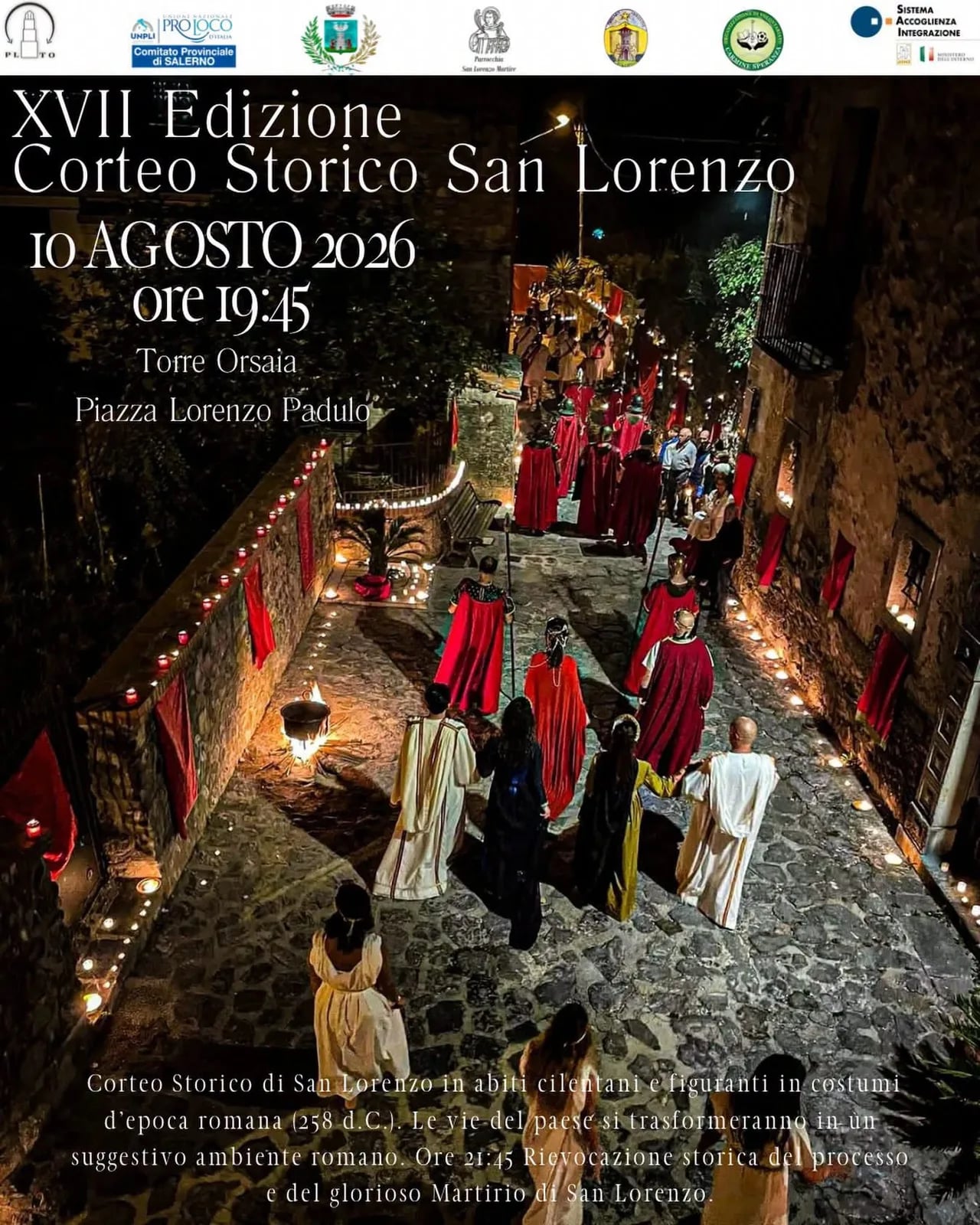 XVII Edizione Corteo Storico San Lorenzo 2026