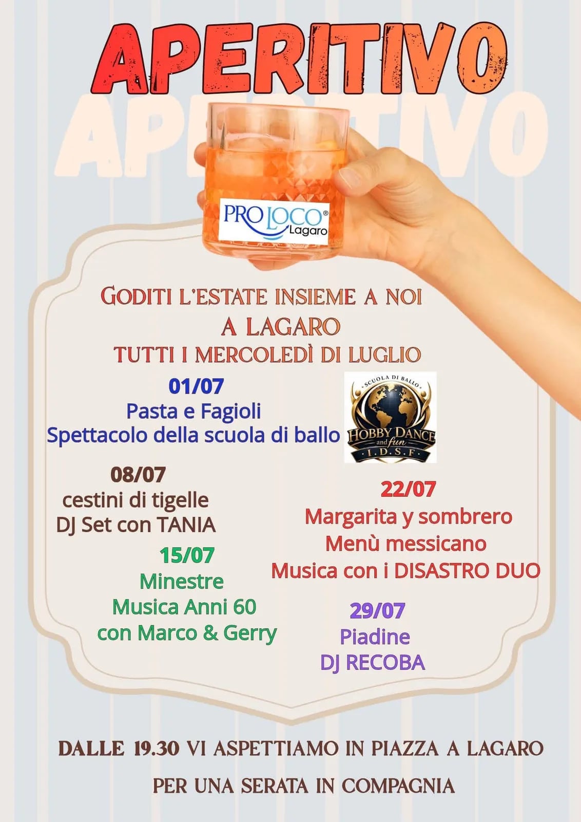 Aperitivo a Lagaro — Cestini di tigelle 2027