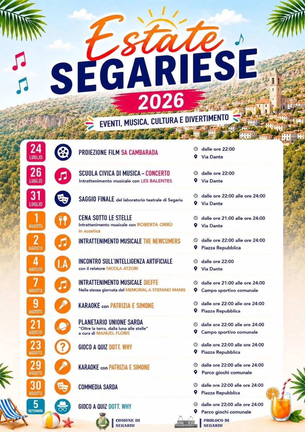 Karaoke con Patrizia e Simone — Estate Segariese 2026