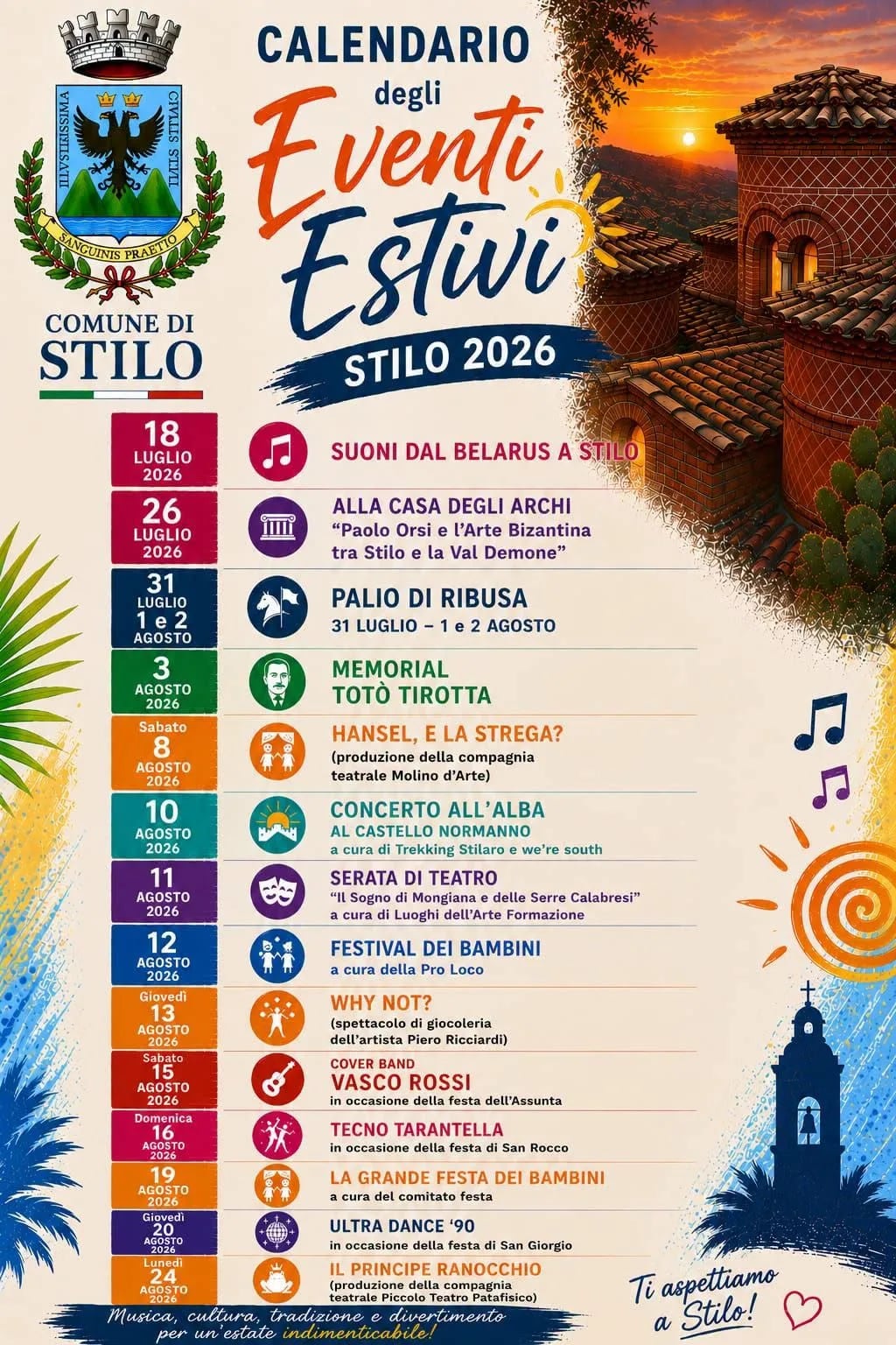 Locandina Ultra Dance '90 2026 a Stilo (Reggio calabria)