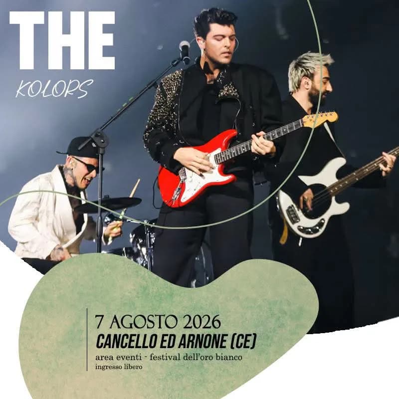 Concerto The Kolors 2026 a Cancello ed Arnone