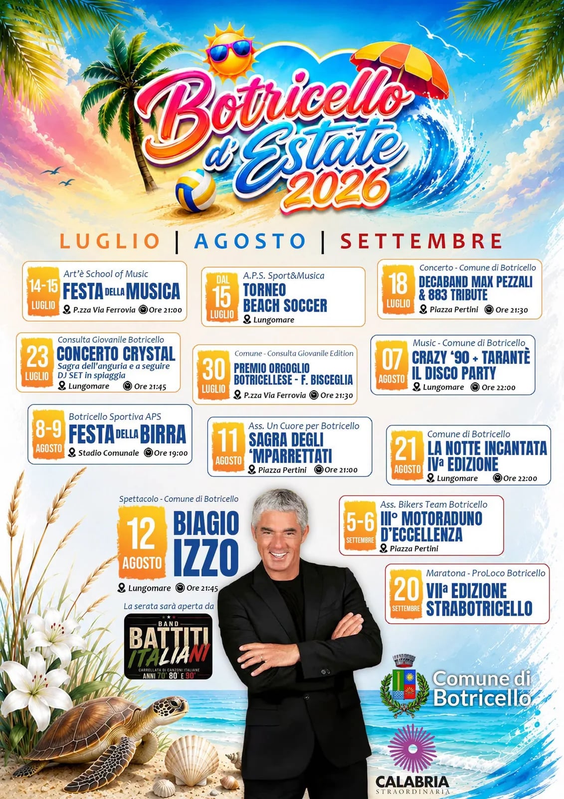 Locandina La Notte Incantata — IV Edizione 2026 a Botricello (Catanzaro)