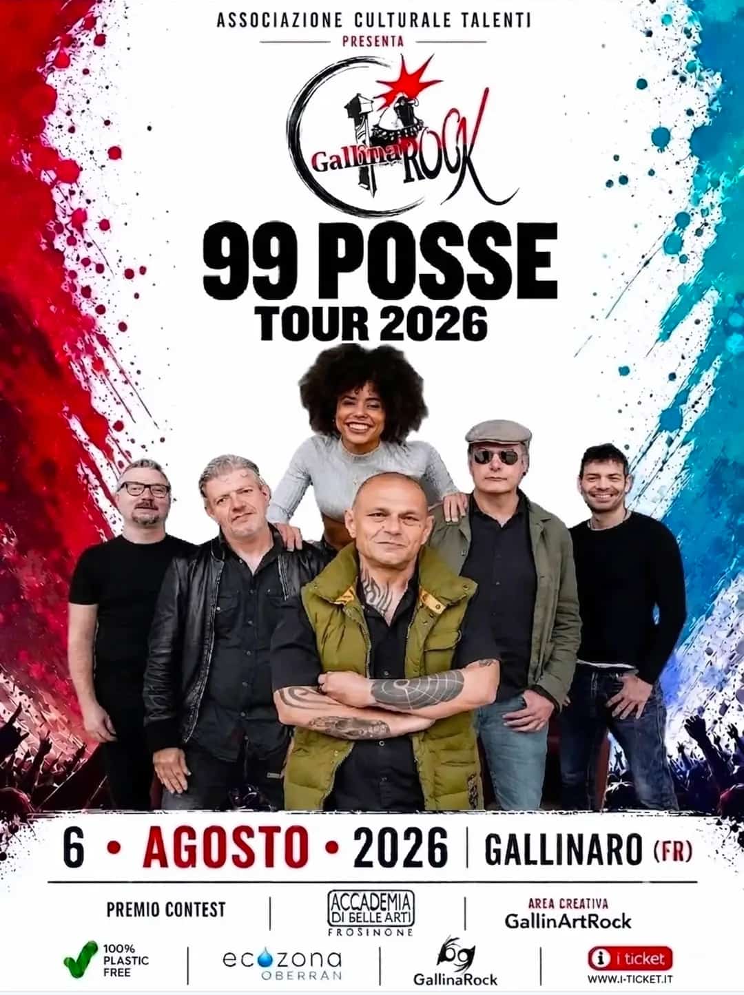 99 Posse Tour 2026 a Gallinaro