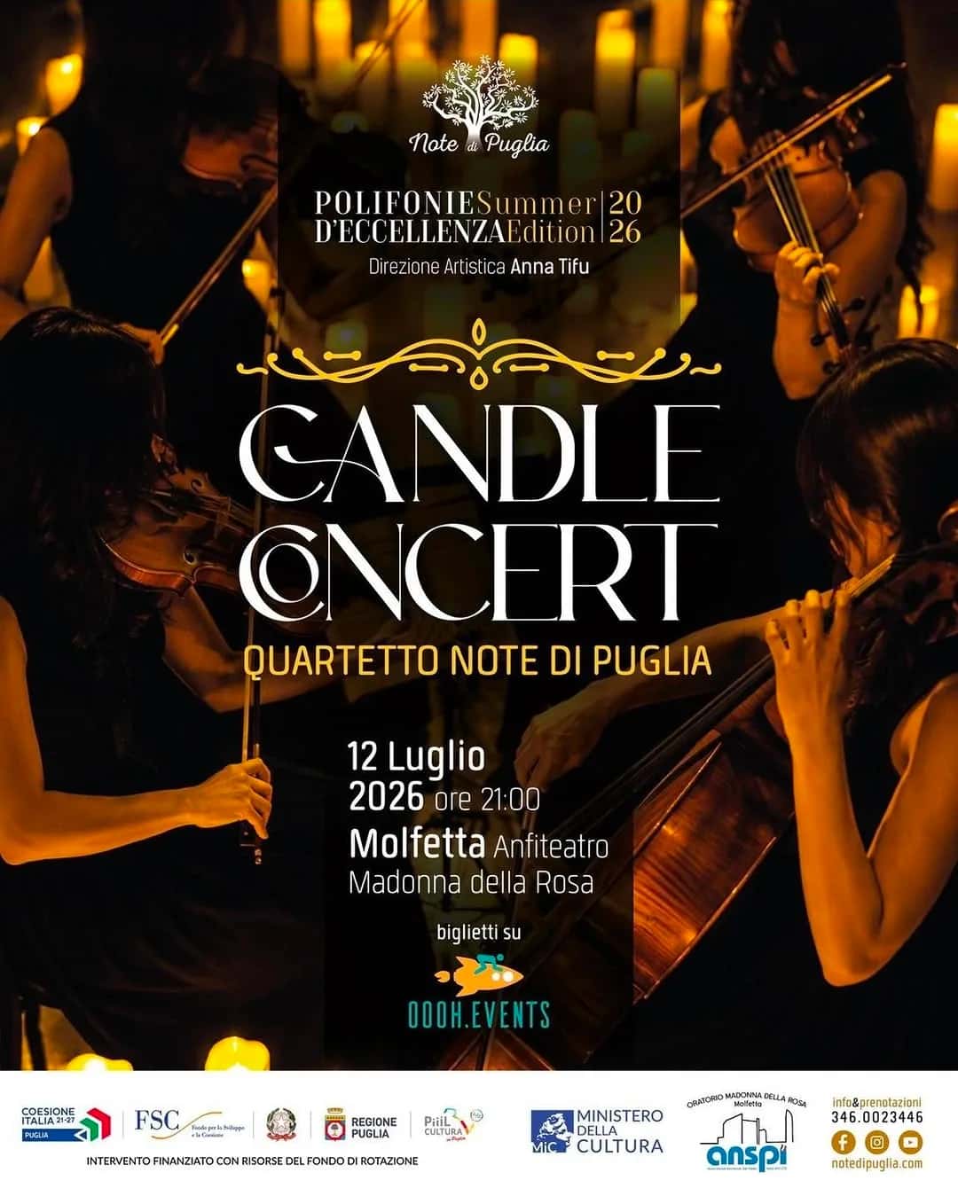 Candle Concert 2026 - Quartetto Note di Puglia