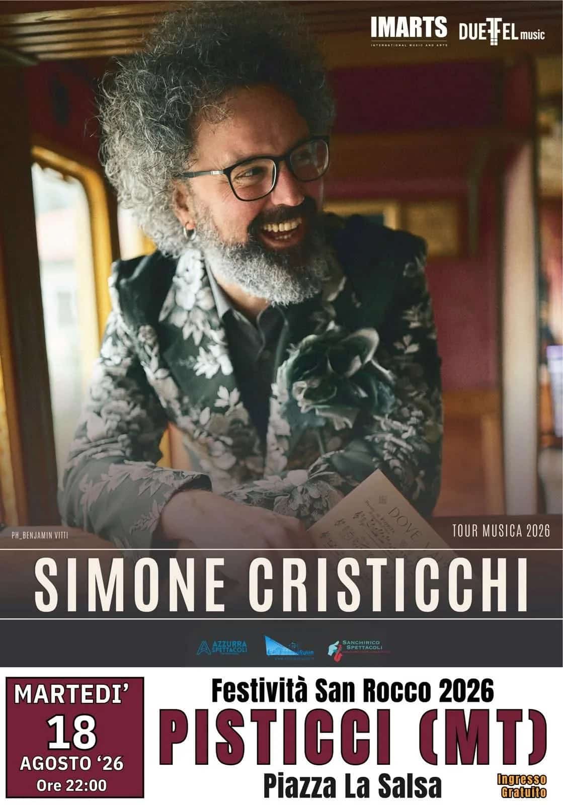 Simone Cristicchi - Festività San Rocco 2026