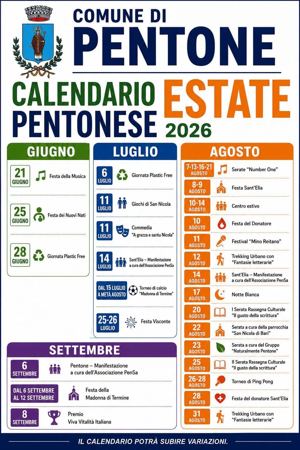 Locandina II Serata Rassegna "Il gusto della scrittura" 2026 a Pentone (Catanzaro)