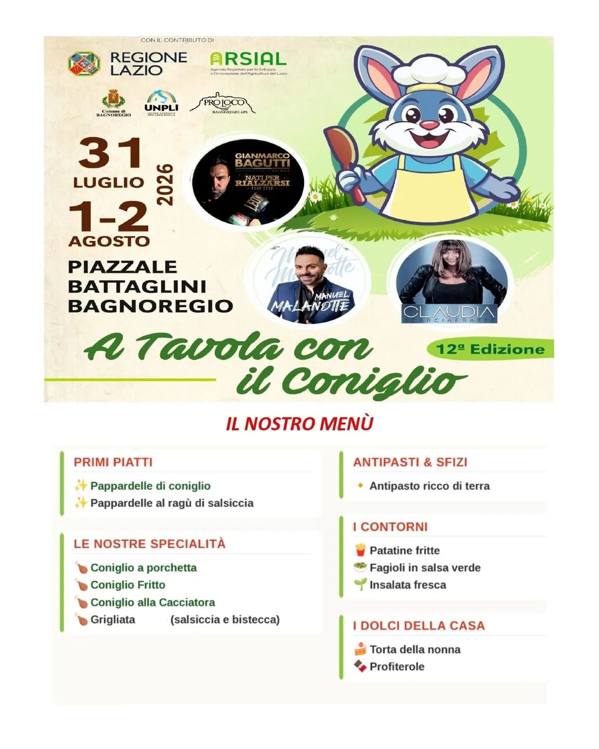 Tavola con il Coniglio 12ª Edizione 2026