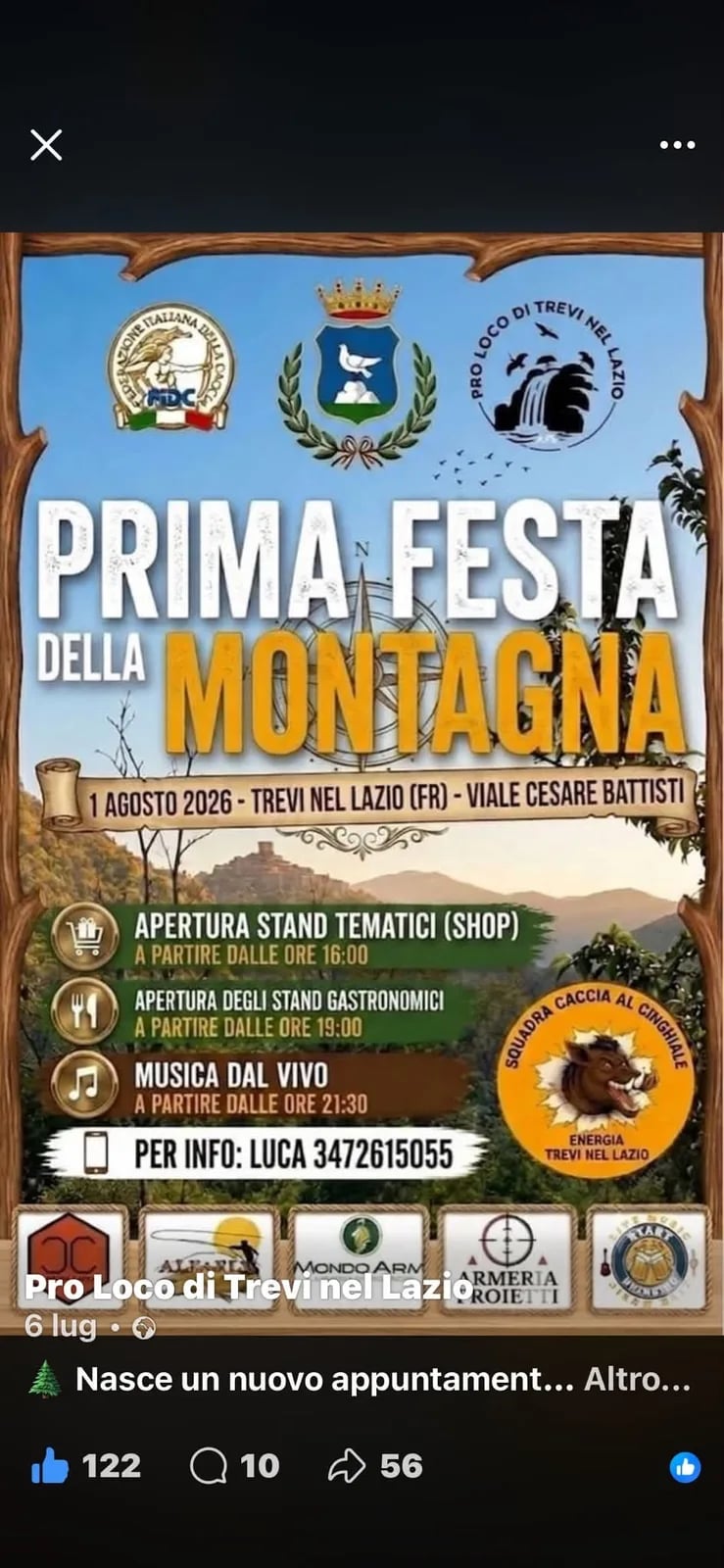 Prima Festa della Montagna 2026