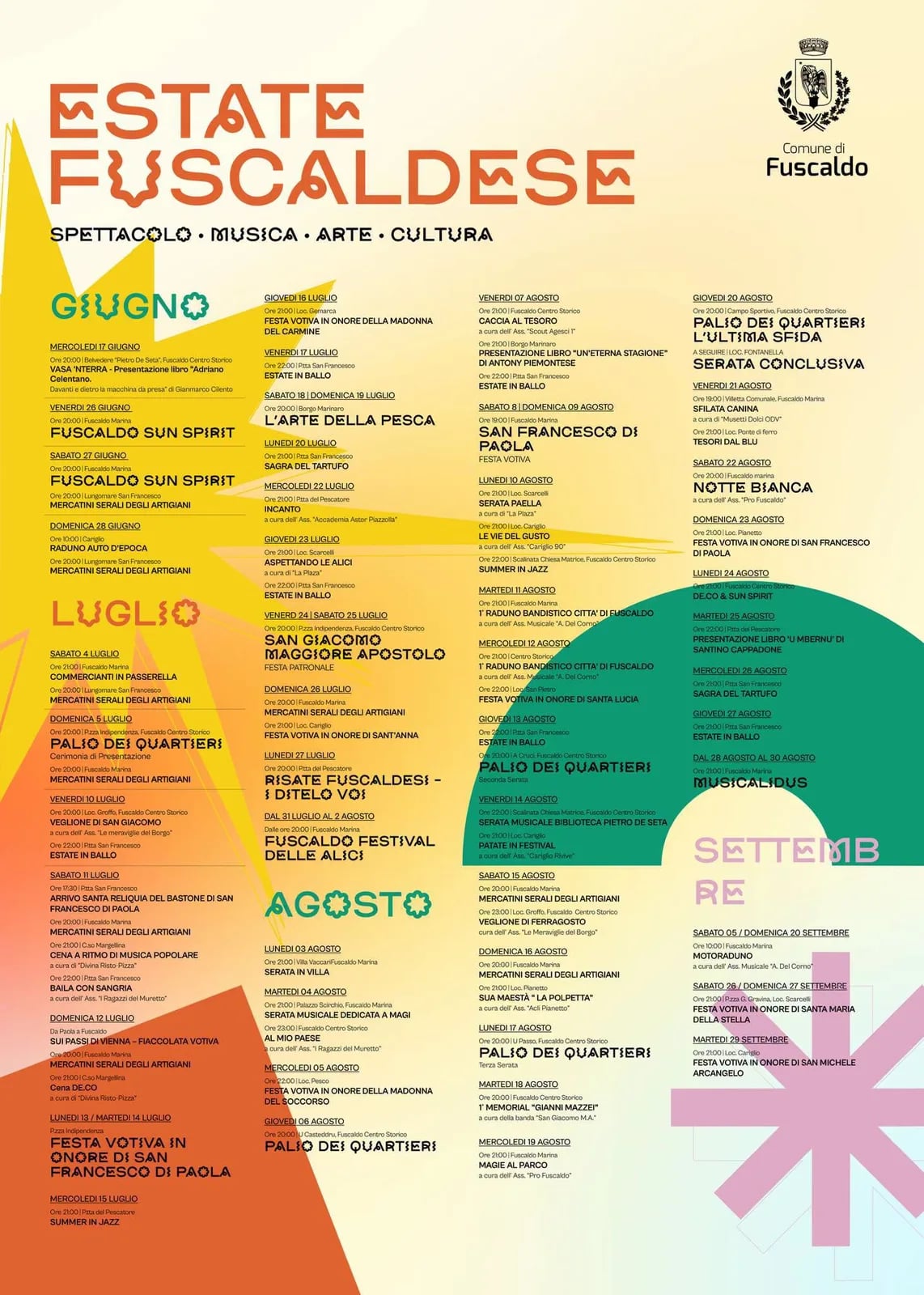 Locandina Festa votiva in onore di Santa Lucia 2026 a Fuscaldo (Cosenza)
