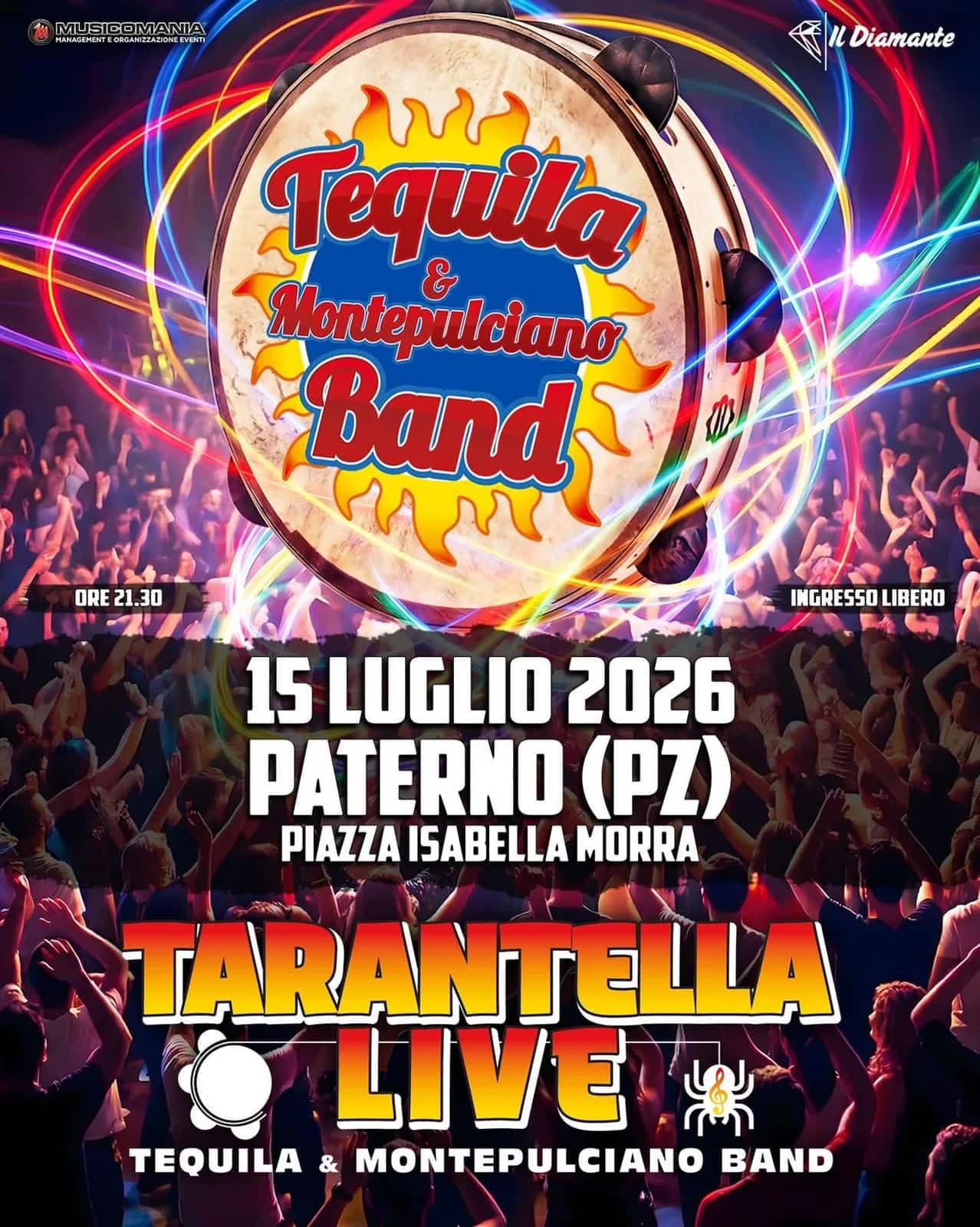 Tarantella Live con Tequila & Montepulciano Band 2026
