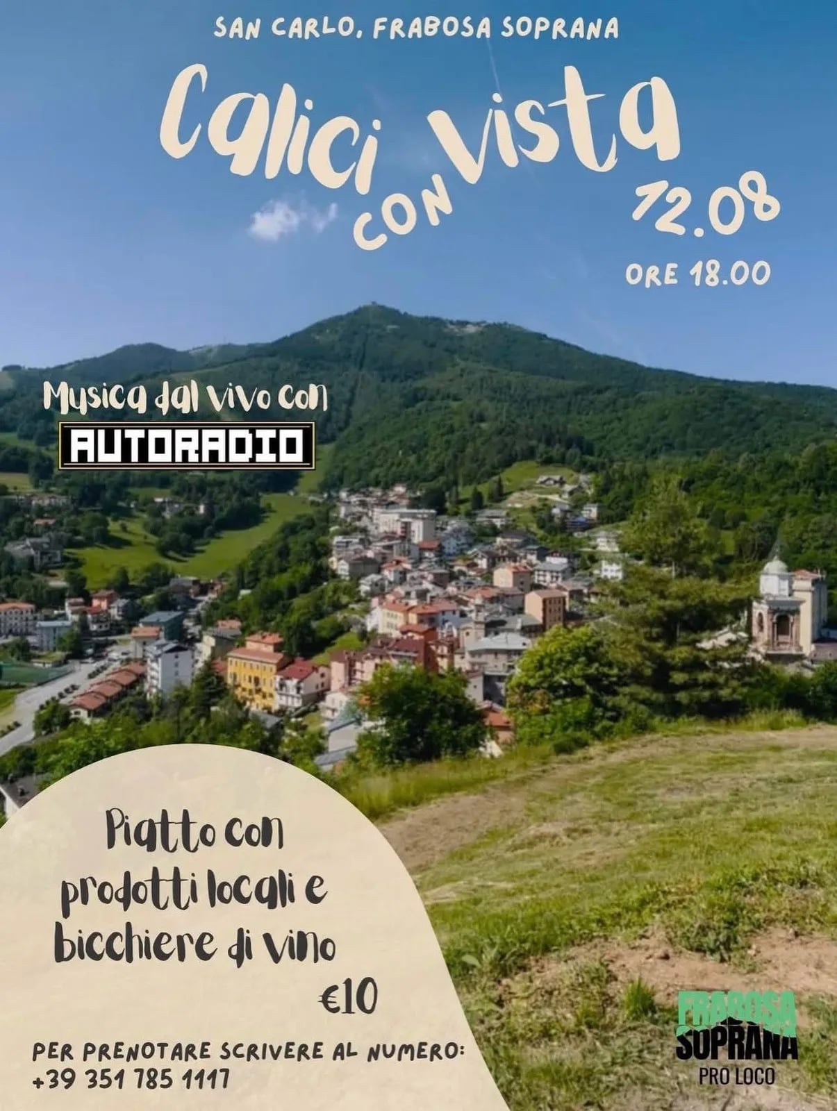 Locandina Calici con Vista 2026 a San Carlo, Frabosa Soprana a Frabosa Soprana (Cuneo)