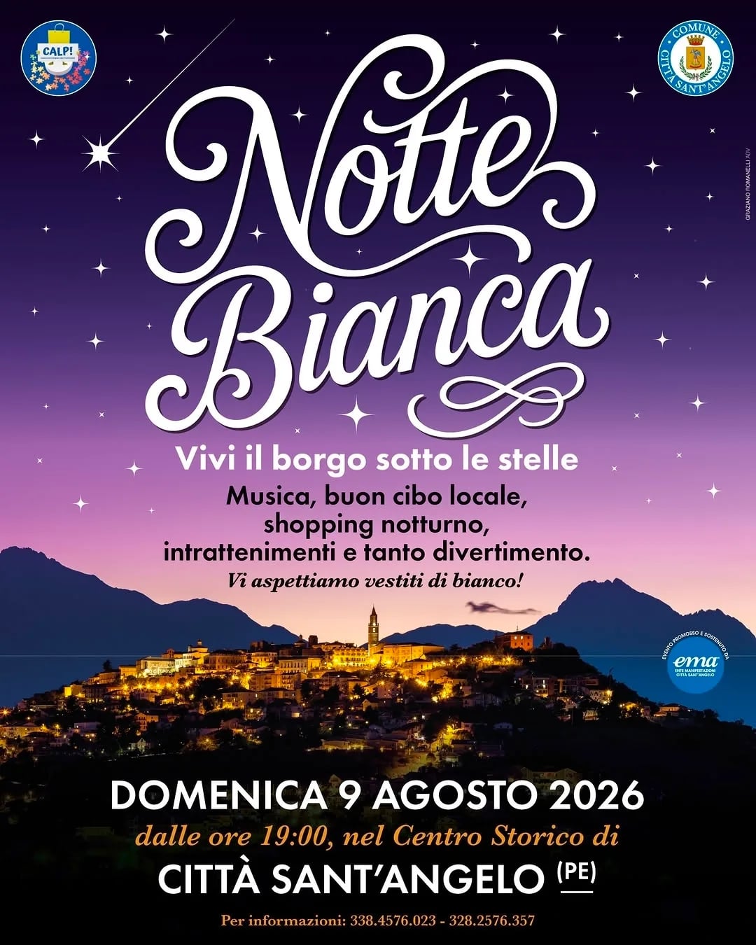 Notte Bianca 2026 a Città Sant'Angelo