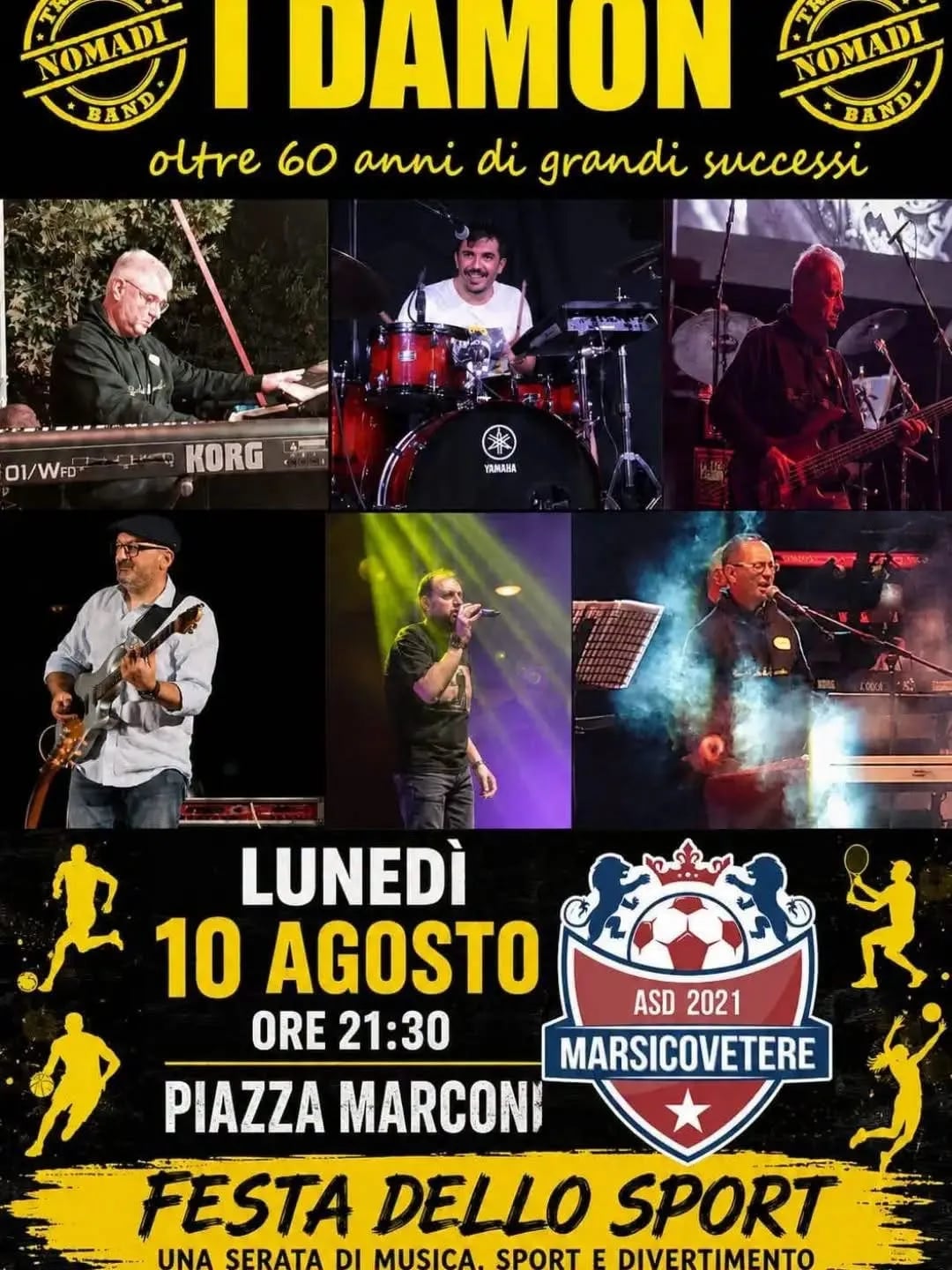 Festa dello Sport con I Damon Nomadi Band 2026