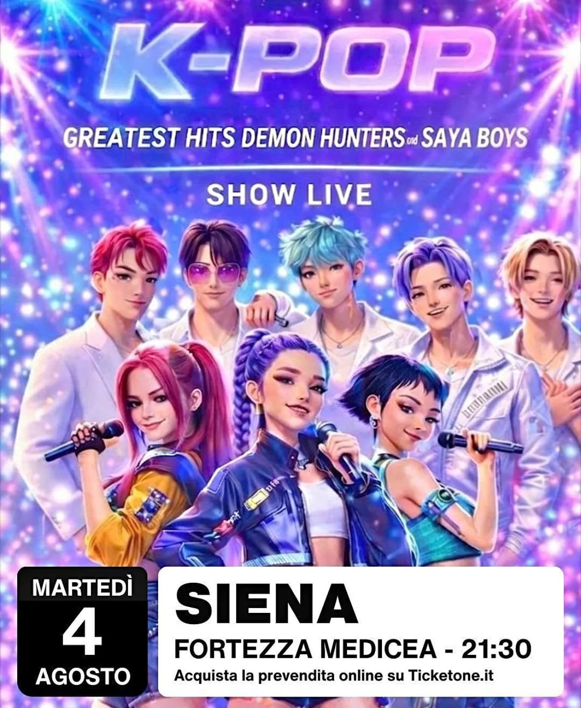 K-POP Greatest Hits Demon Hunters e Saya Boys Show Live 2026