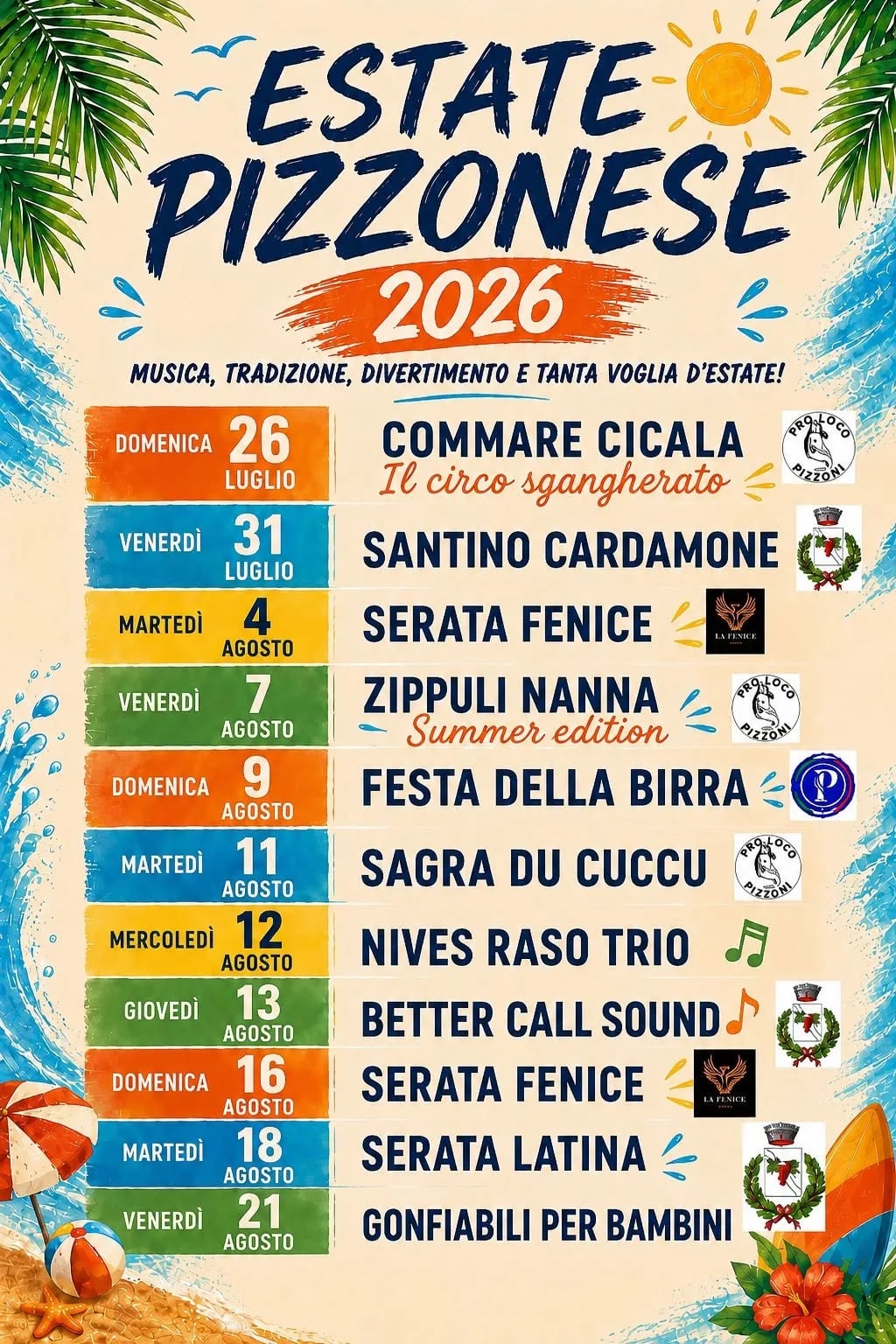 Locandina Nives Raso Trio 2026 a Pizzoni (Vibo valentia)