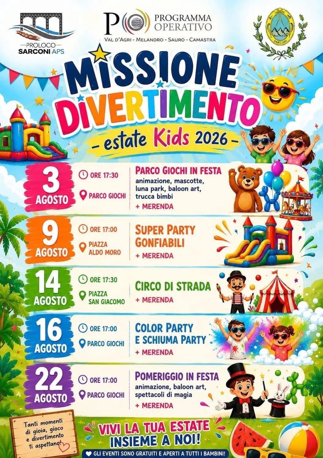 Pomeriggio in Festa — Missione Divertimento 2026