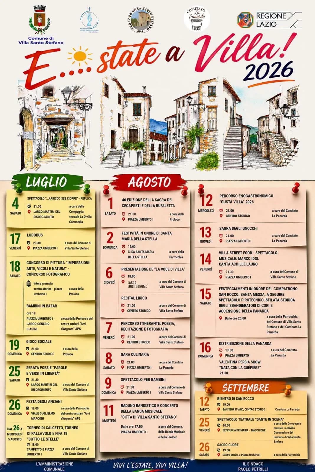 Percorso Enogastronomico "Gusta Villa" 2026