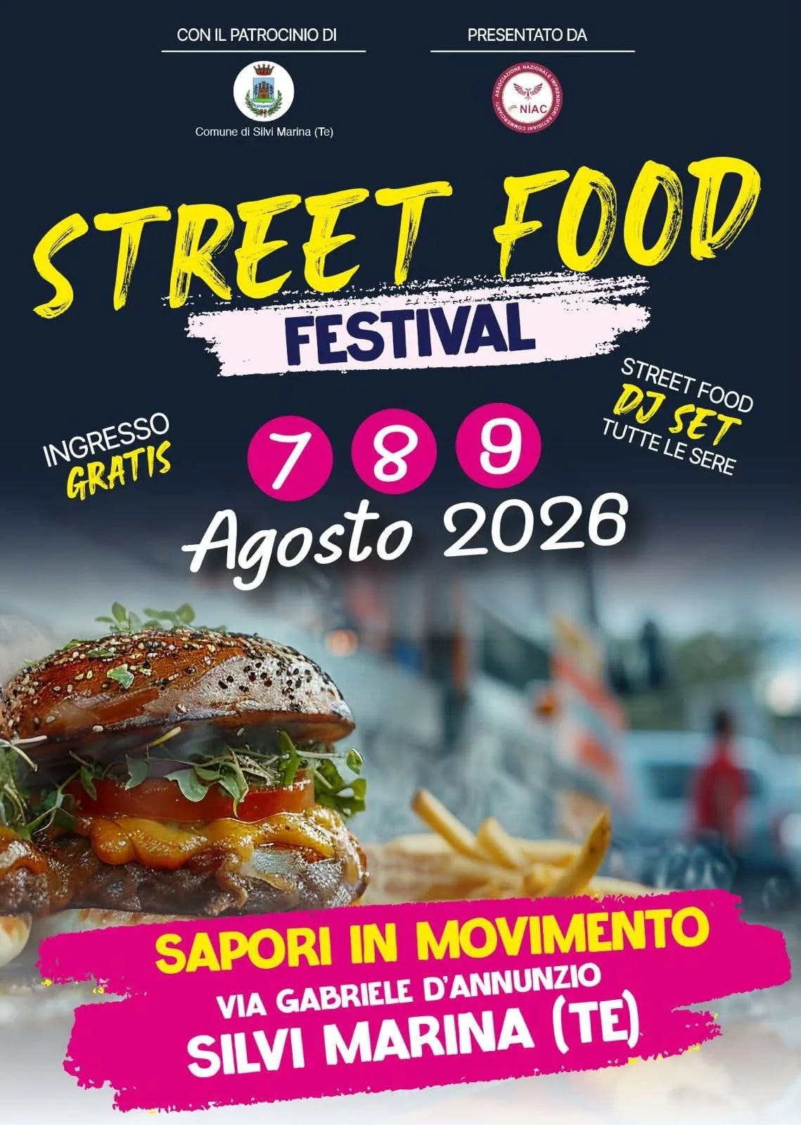 Locandina Street Food Festival 2026 a Silvi Marina