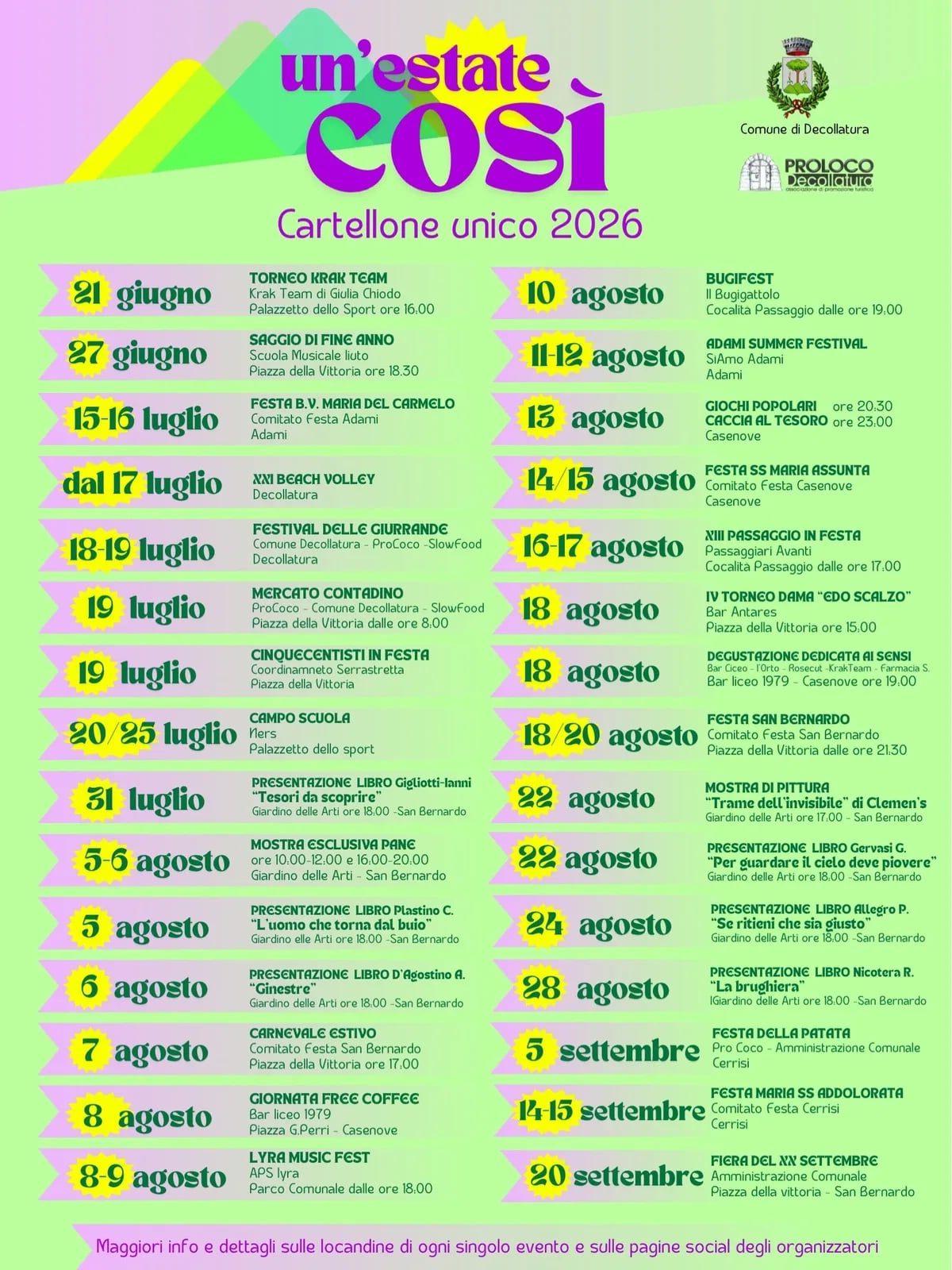 Locandina Caccia al Tesoro 2026 a Decollatura (Catanzaro)
