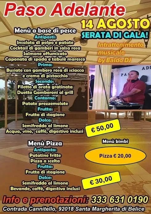 Locandina Paso Adelante 2026 a Santa Margherita di Belice (Agrigento)