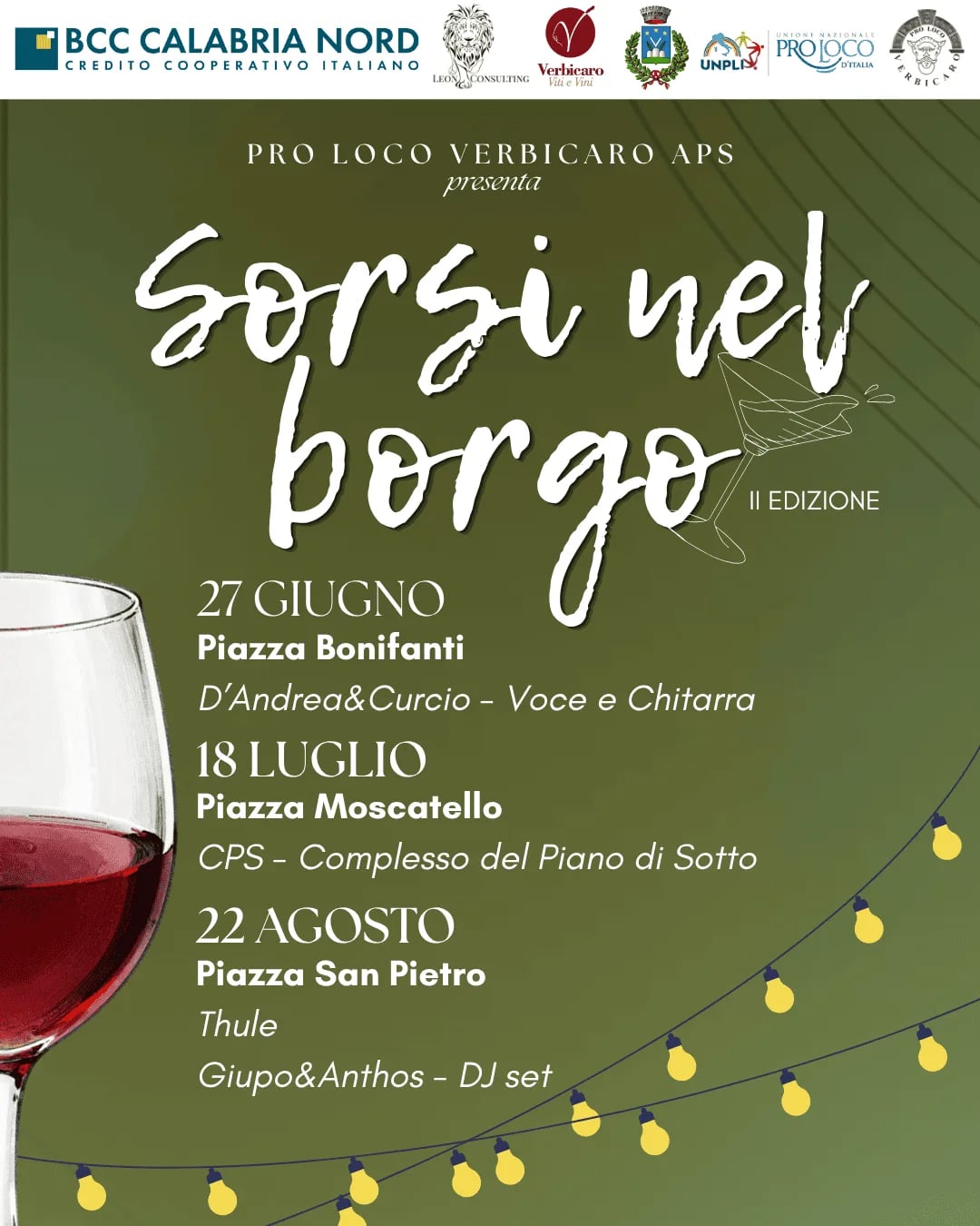 Locandina Sorsi nel Borgo — 2ª Ed. 2026: Thule a Verbicaro (Cosenza)