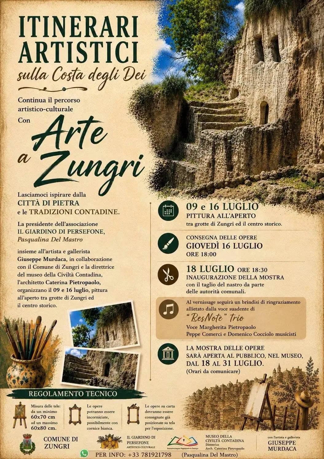 Mostra delle opere Arte a Zungri 2027