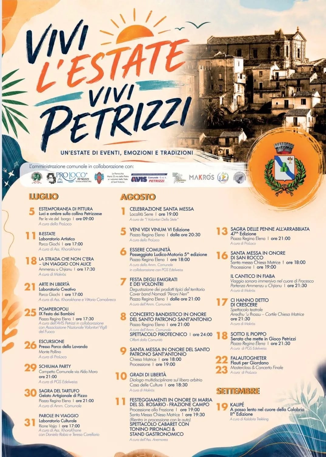 Locandina Kalipé passo lento nel cuore della Calabria 2026 a Petrizzi (Catanzaro)