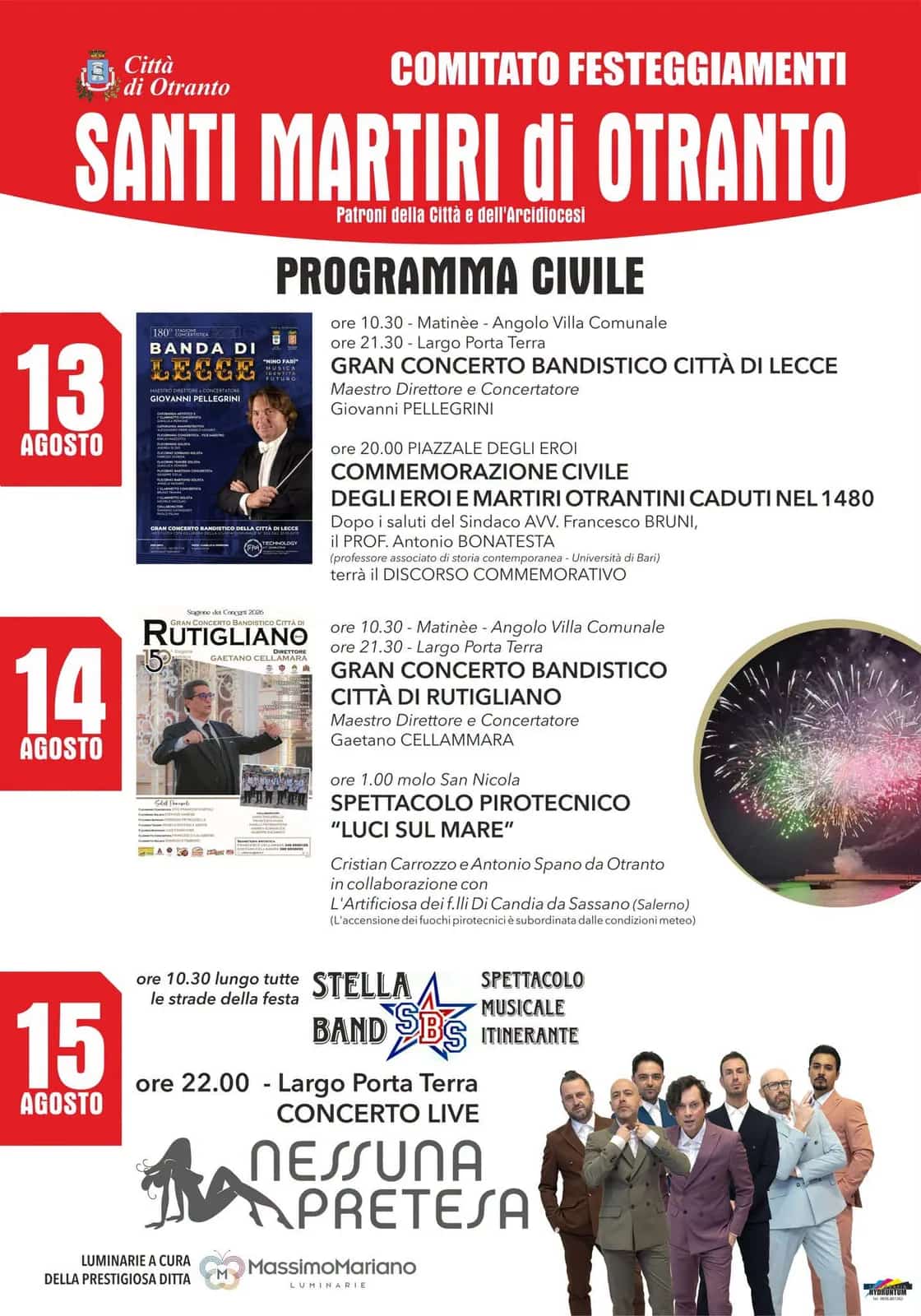 Santi Martiri di Otranto 2026 - 13 agosto