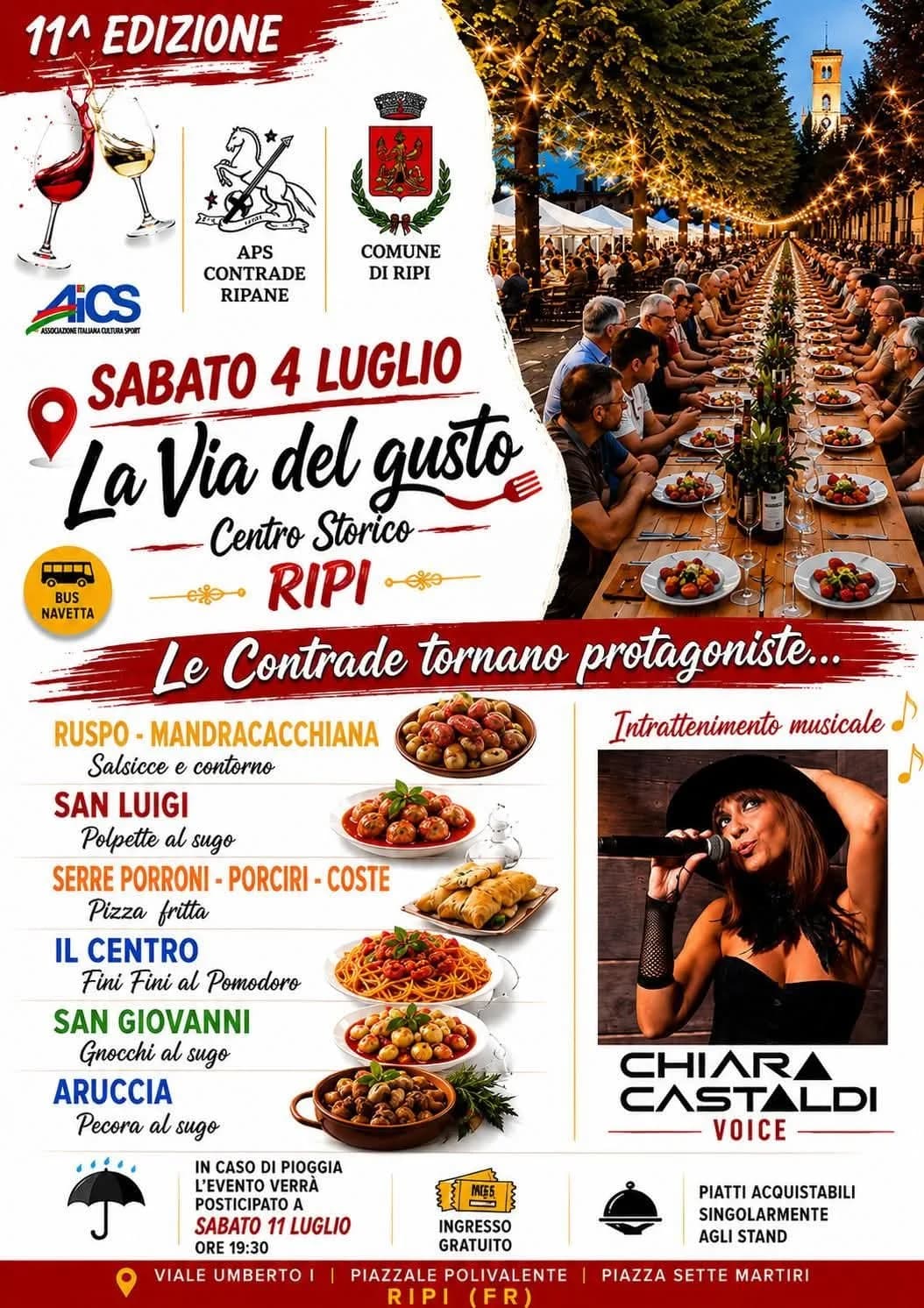 La Via del Gusto — 11ª edizione 2026