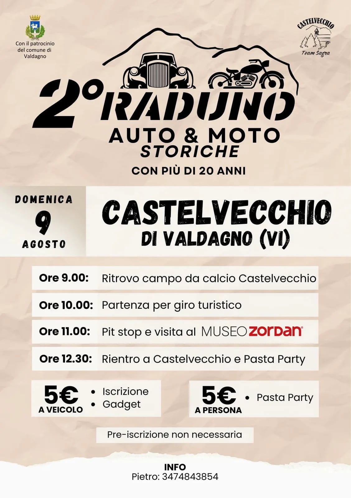 2° Raduno Auto & Moto Storiche Castelvecchio 2026
