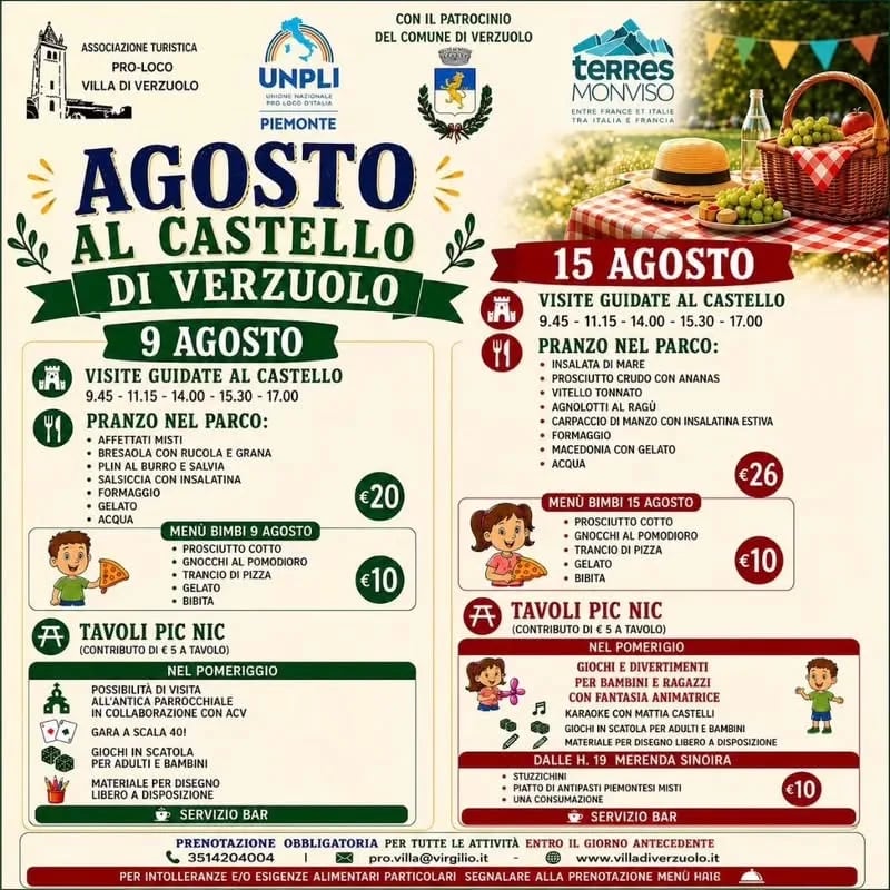 Pranzo nel Parco — Castello di Verzuolo 2026