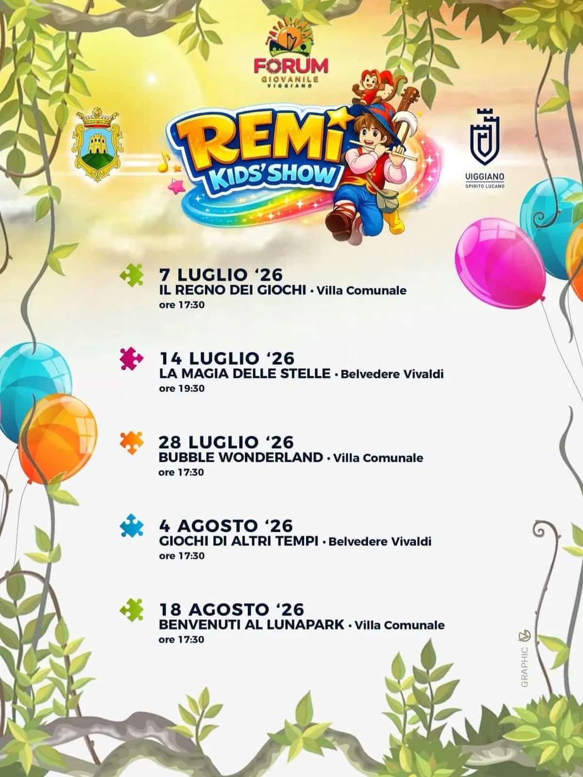 Il Regno dei Giochi — REM KIDS' SHOW 2026