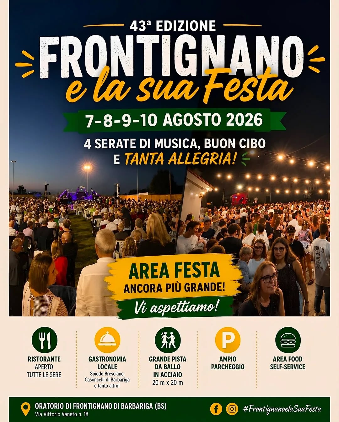 43ª Edizione Frontignano e la sua Festa 2026