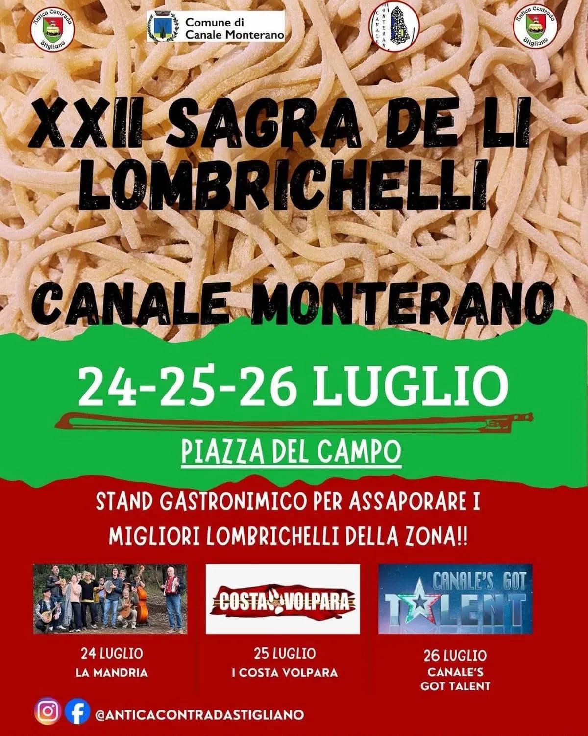 XXII Sagra de li Lombrichelli 2026