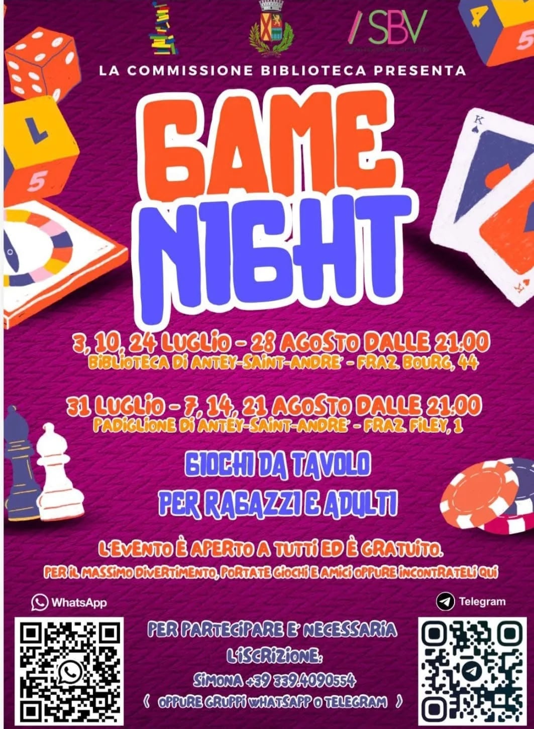 Game Night 2026 — Giochi da Tavolo