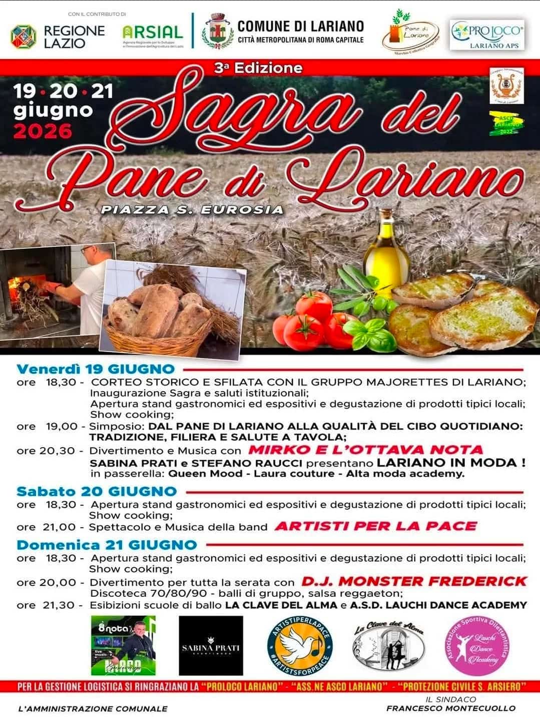 Sagra del Pane di Lariano 2026