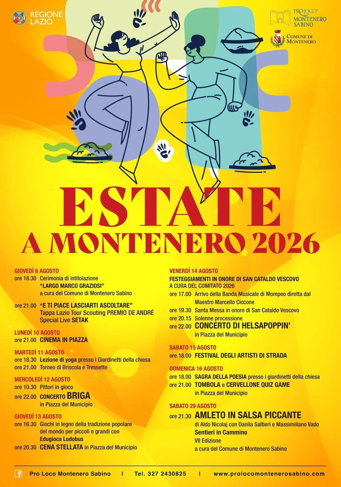 Locandina Torneo di Briscola e Tressette 2026 a Montenero Sabino (Rieti)