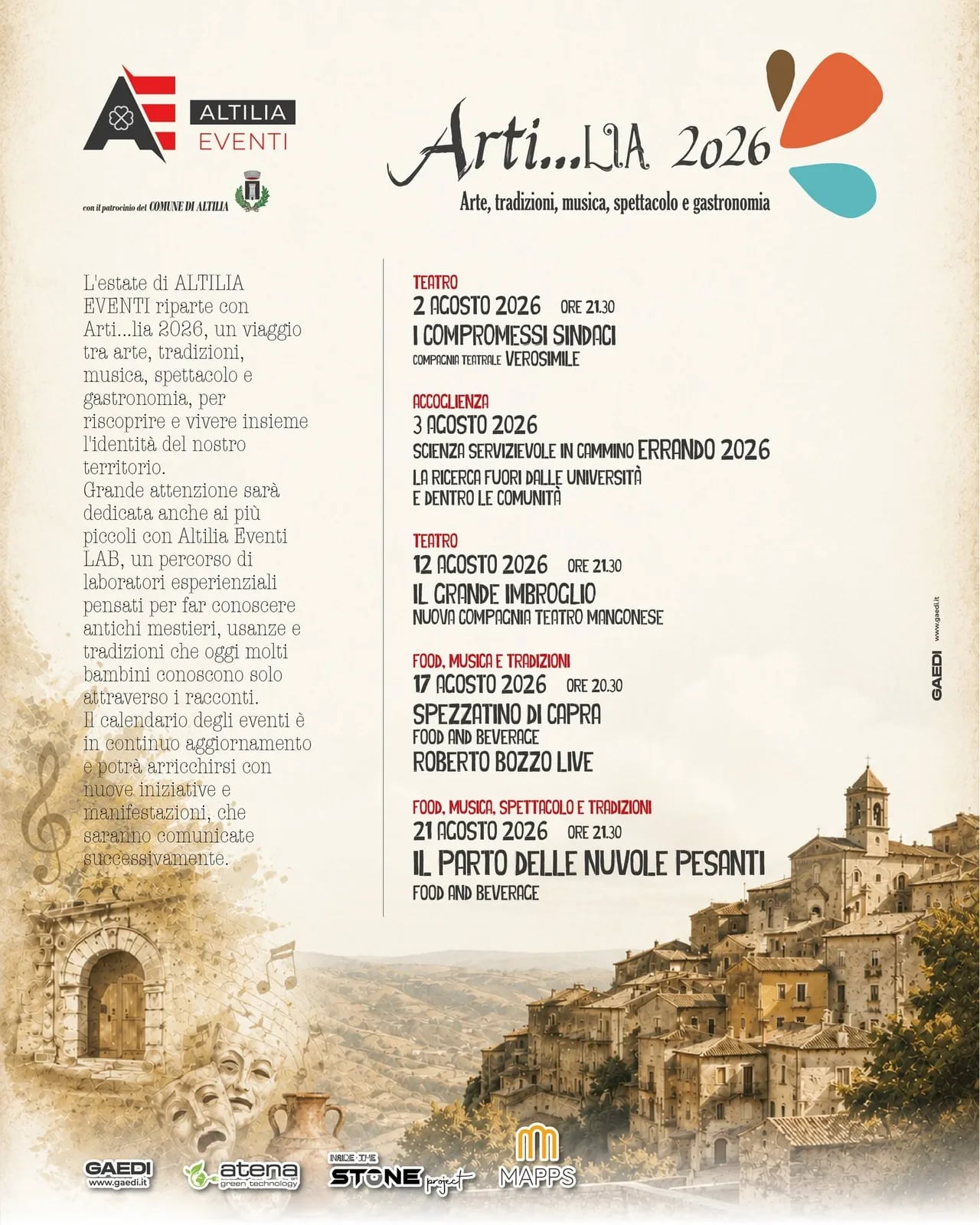 Locandina Spezzatino di Capra — Arti...lia 2026 a Altilia (Cosenza)