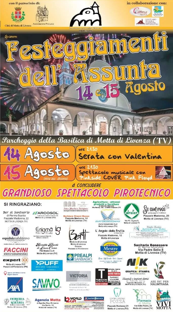Festeggiamenti dell'Assunta 2026 a Motta di Livenza