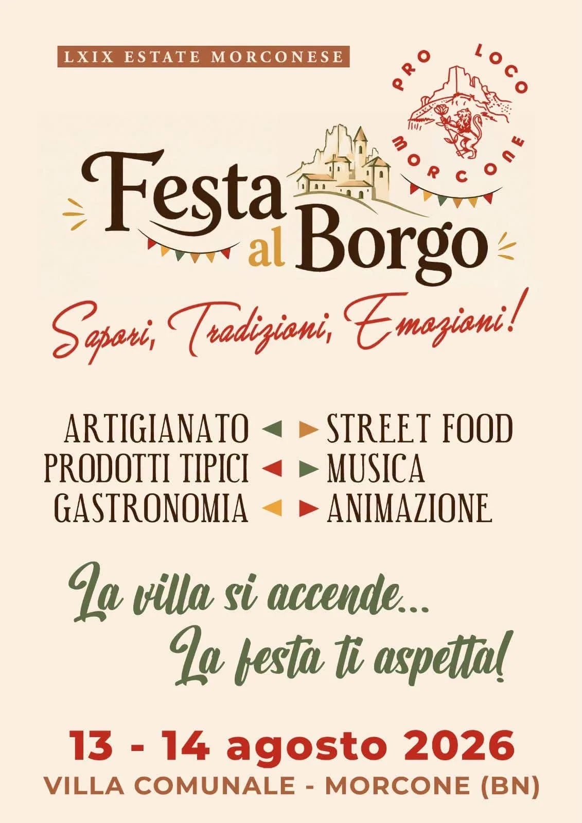 LXIX Estate Morconese - Festa al Borgo 2026
