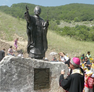 Statua di Papa Giovanni Paolo II