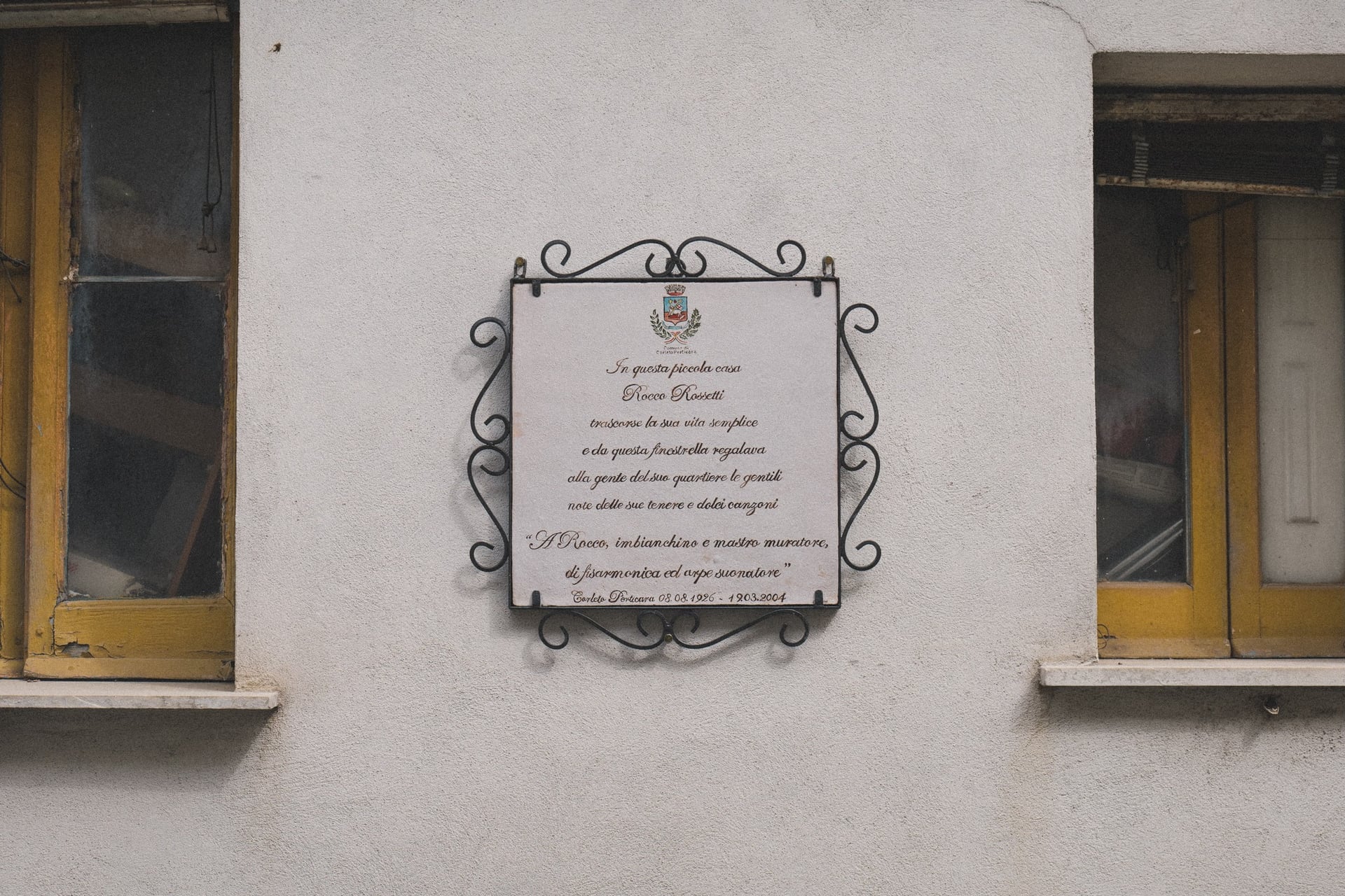 Casa Museo dedicata all'arpista Rocco Rossetti a Corleto Peticara