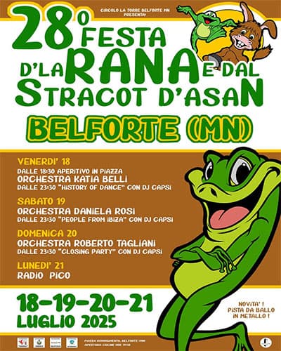 Festa d'la rana e dal stracott d'asan (Festa della rana e dello stracotto d'asino)