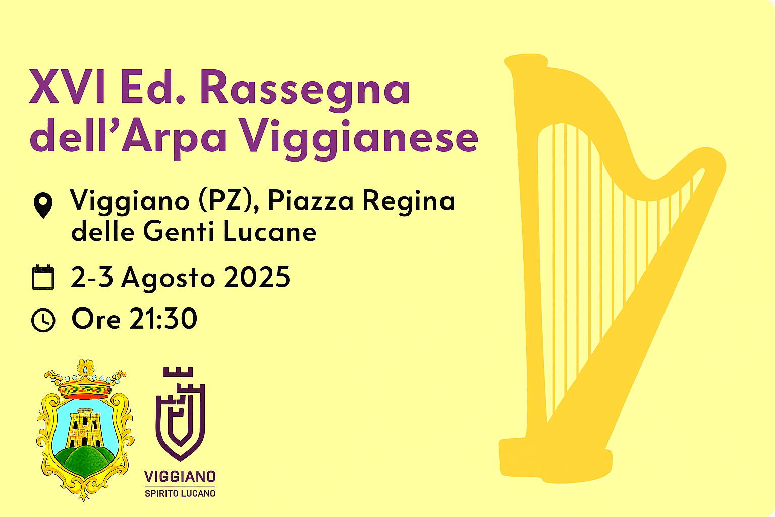 XVI Rassegna dell’Arpa Viggianese a Viggiano – musica tradizionale