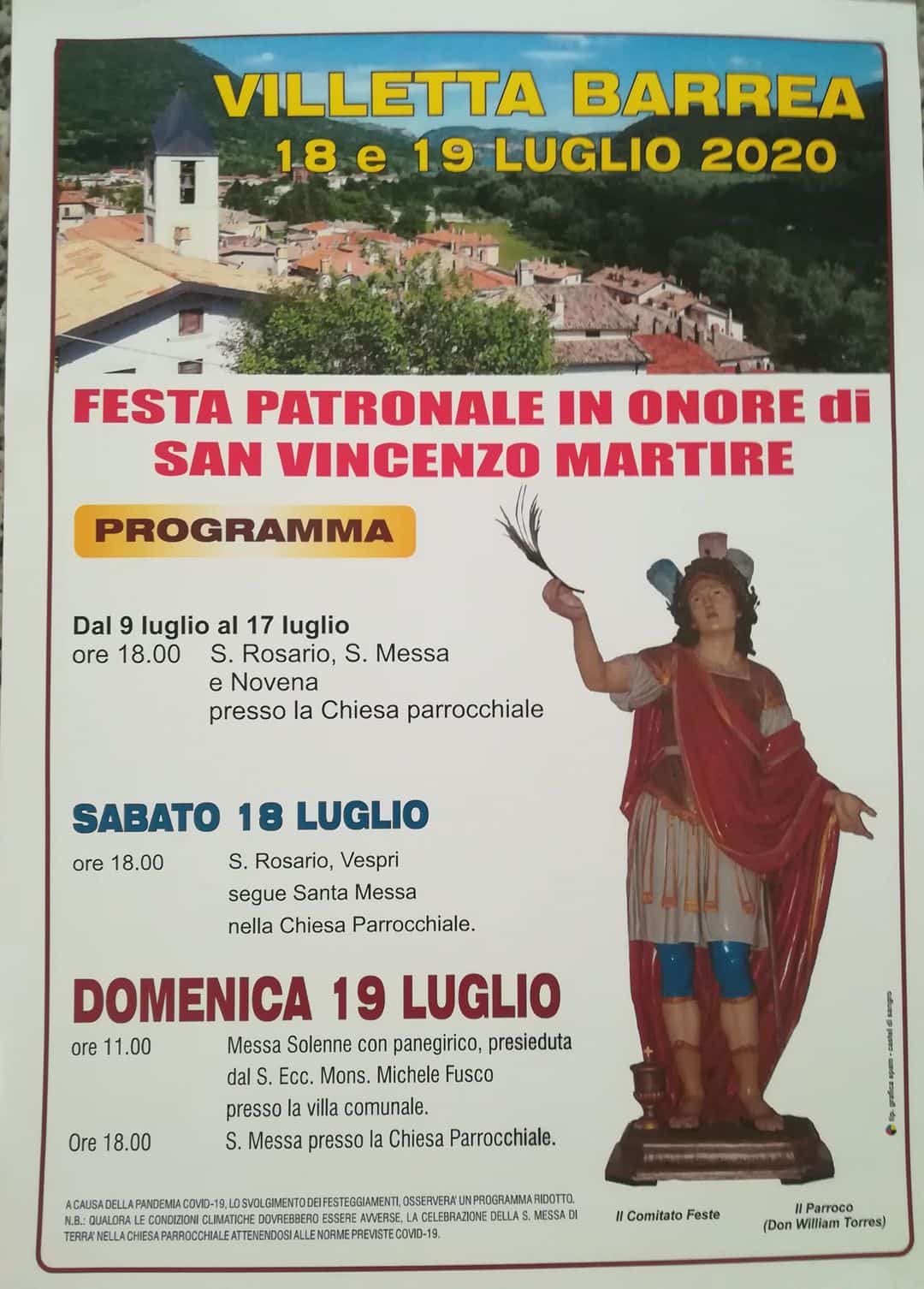 Festa Patronale in onore di San Vincenzo Martire