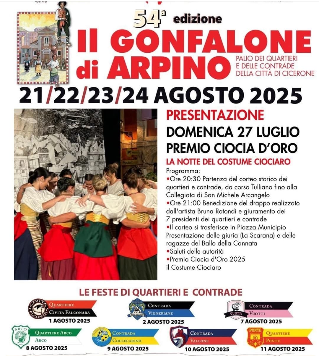 54ª Edizione del Gonfalone di Arpino