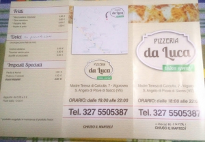 Pizzeria da Luca take away